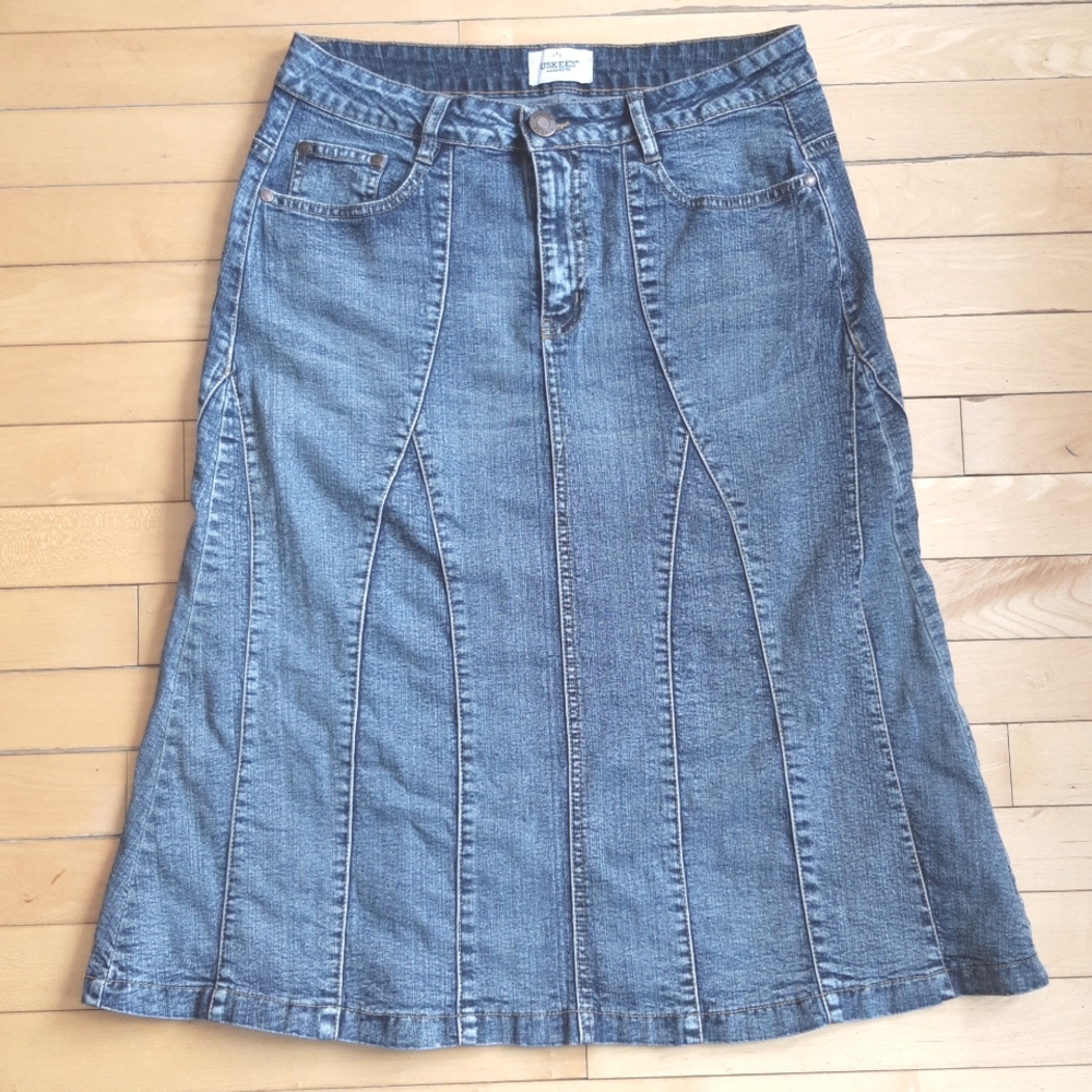 ☀️USKEES Jean Midi Skirt